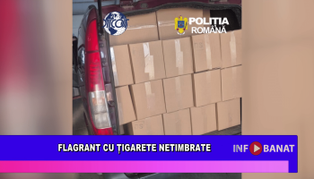 Flagrant cu țigarete netimbrate