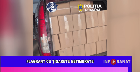 Flagrant cu țigarete netimbrate